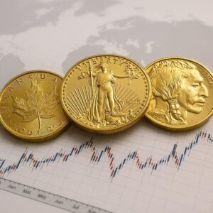 three gold coins